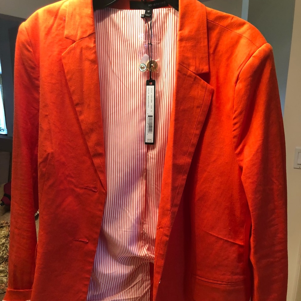 Blazer linen brand new ( orange)